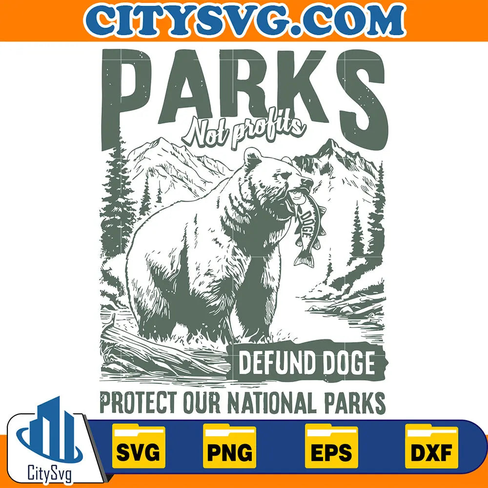 ParksNotProfitDefunddogeProtectOurNationalParksSvg