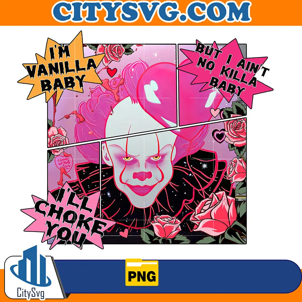PennywiseComicHorrorValentinePng
