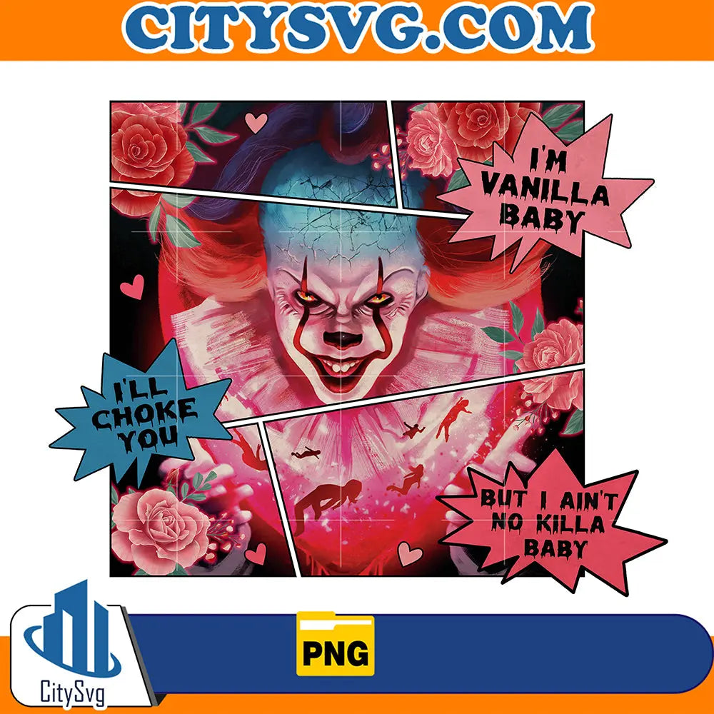 PennywiseComicHorrorValentinePng_2