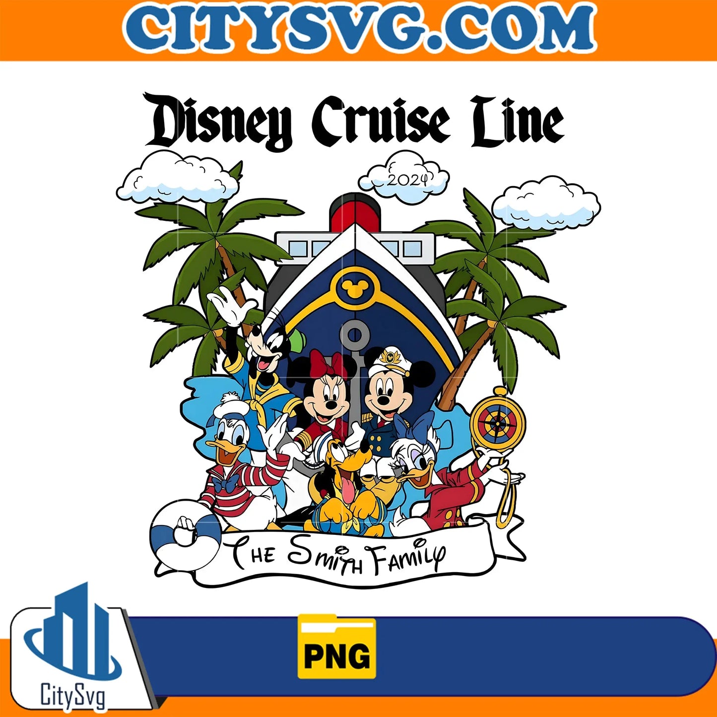 PersonalizeDisneyCruiseLineFamilyTrip2024Png