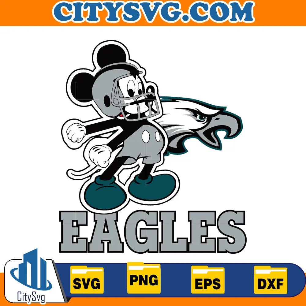 Mickey Philadelphia Eagles Svg CitySvg