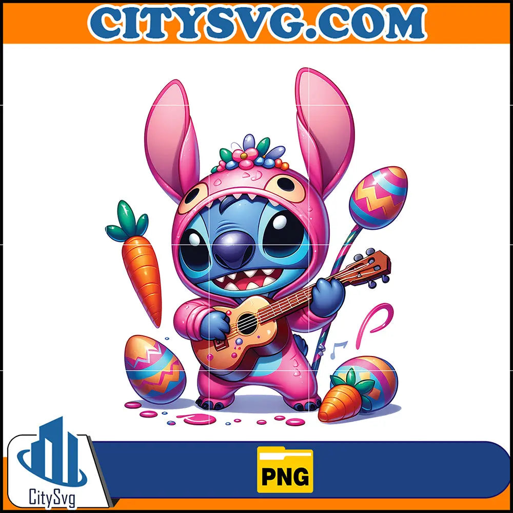 PinkCartoonStitchPng