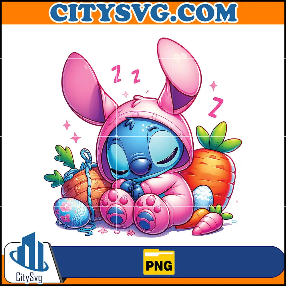 PinkCartoonStitchPng