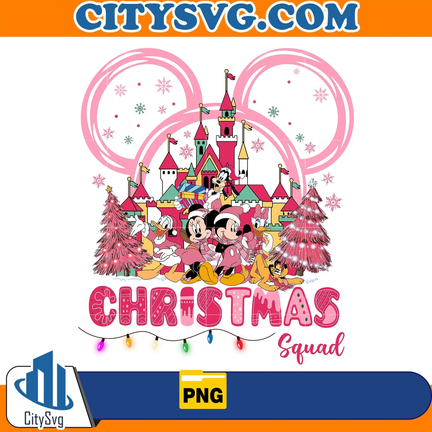 PinkDisneySquadChristmasPng