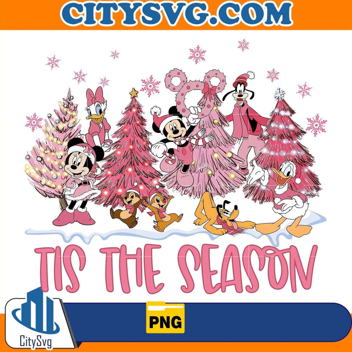 PinkDisneyTisTheSeasonChristmasPng1