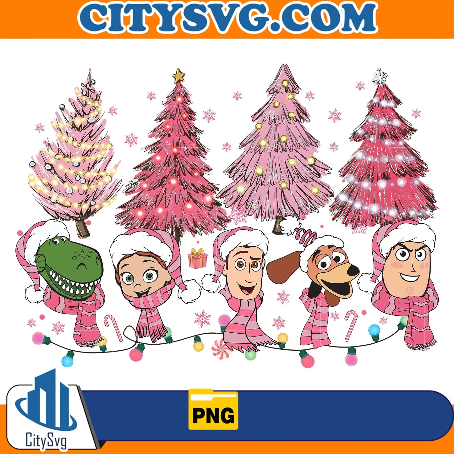 PinkDisneyToyStoryChristmasPng