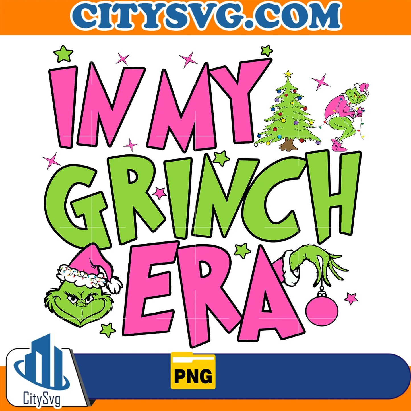 PinkGrinchInMyGrinchEraChristmasPng