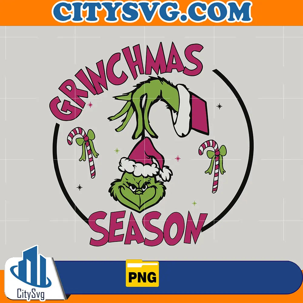 PinkGrinchmasSeasonPng
