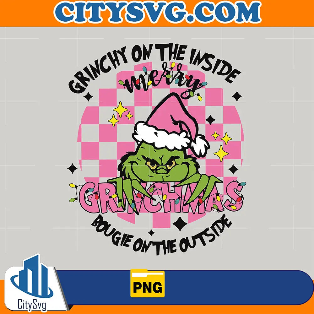 PinkGrinchyOnTheInsidePng