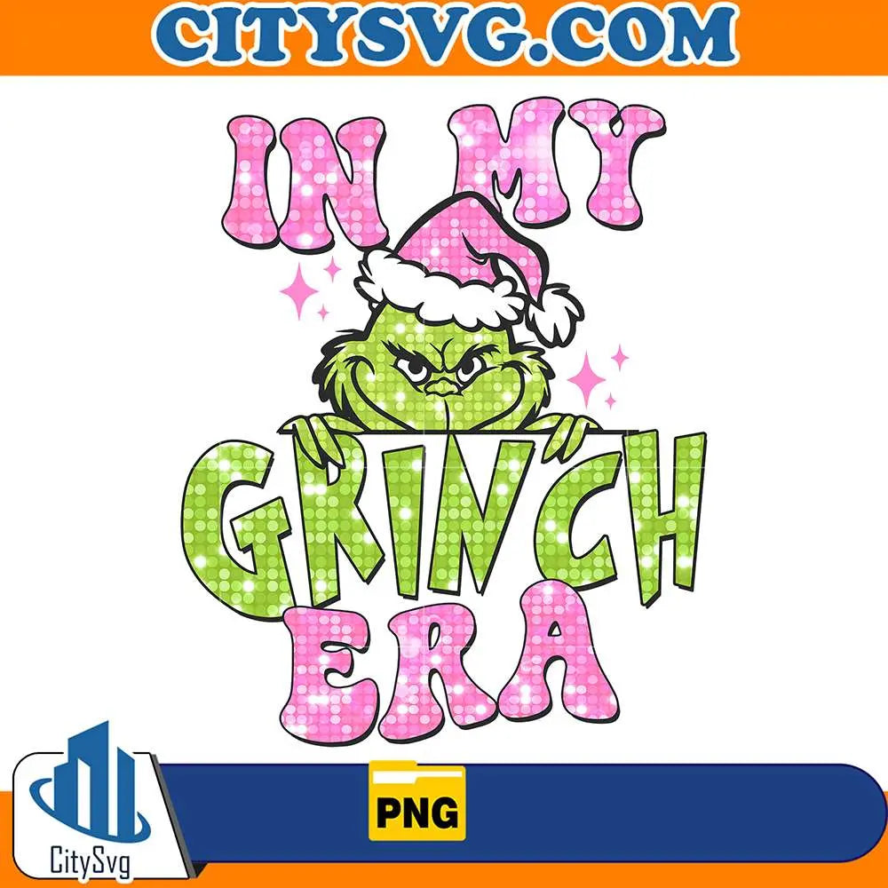 PinkInMyGrinchEraChristmasPng