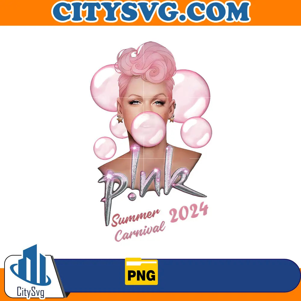 Pink Summer Carnival 2024 Png CitySvg