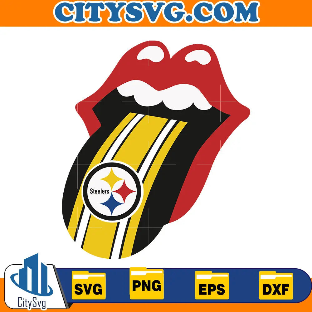 Lips Pittsburgh Steelers Svg CitySvg