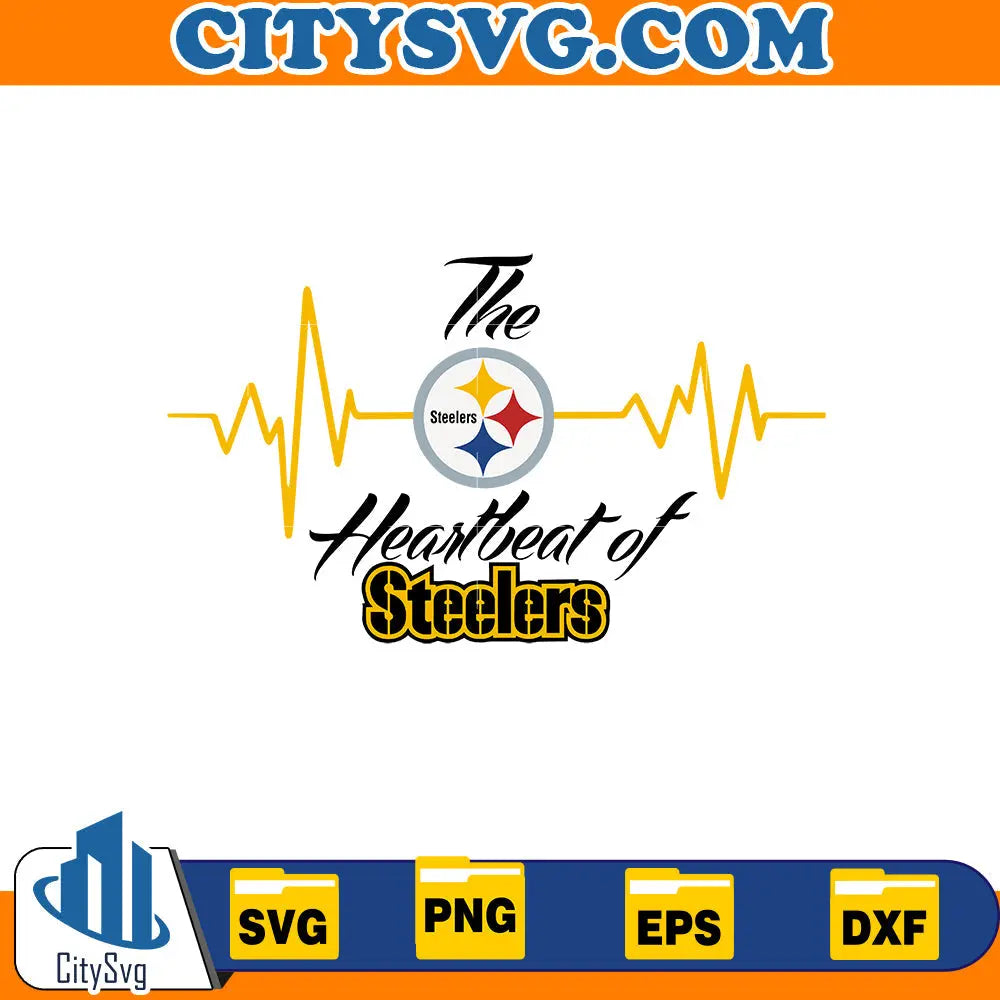 The heatbeat of Pittsburgh Steelers Svg CitySvg