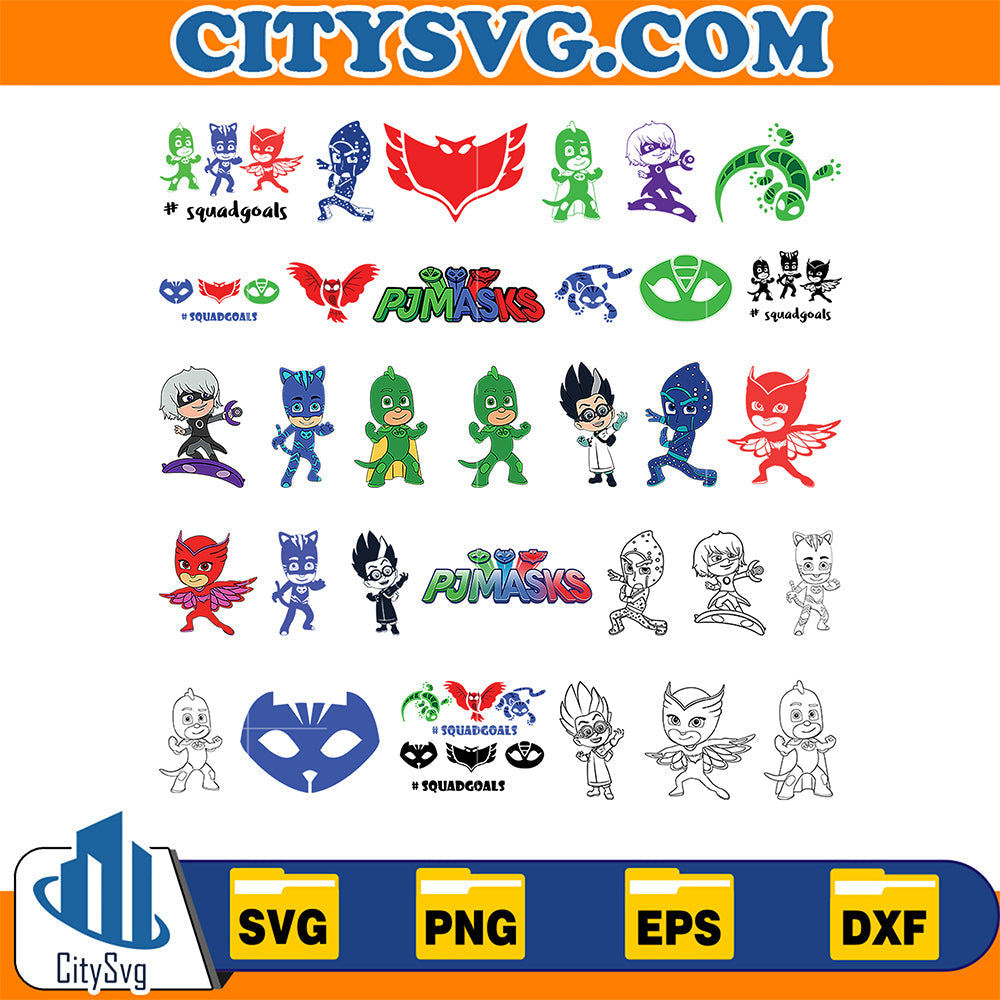 Pj-Masks-Bundle-Svg