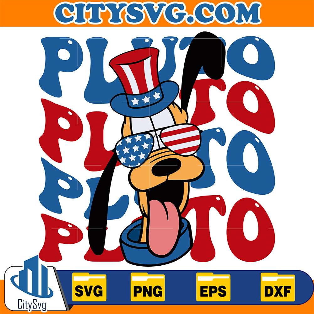 Pluto-4th-Of-July-Svg
