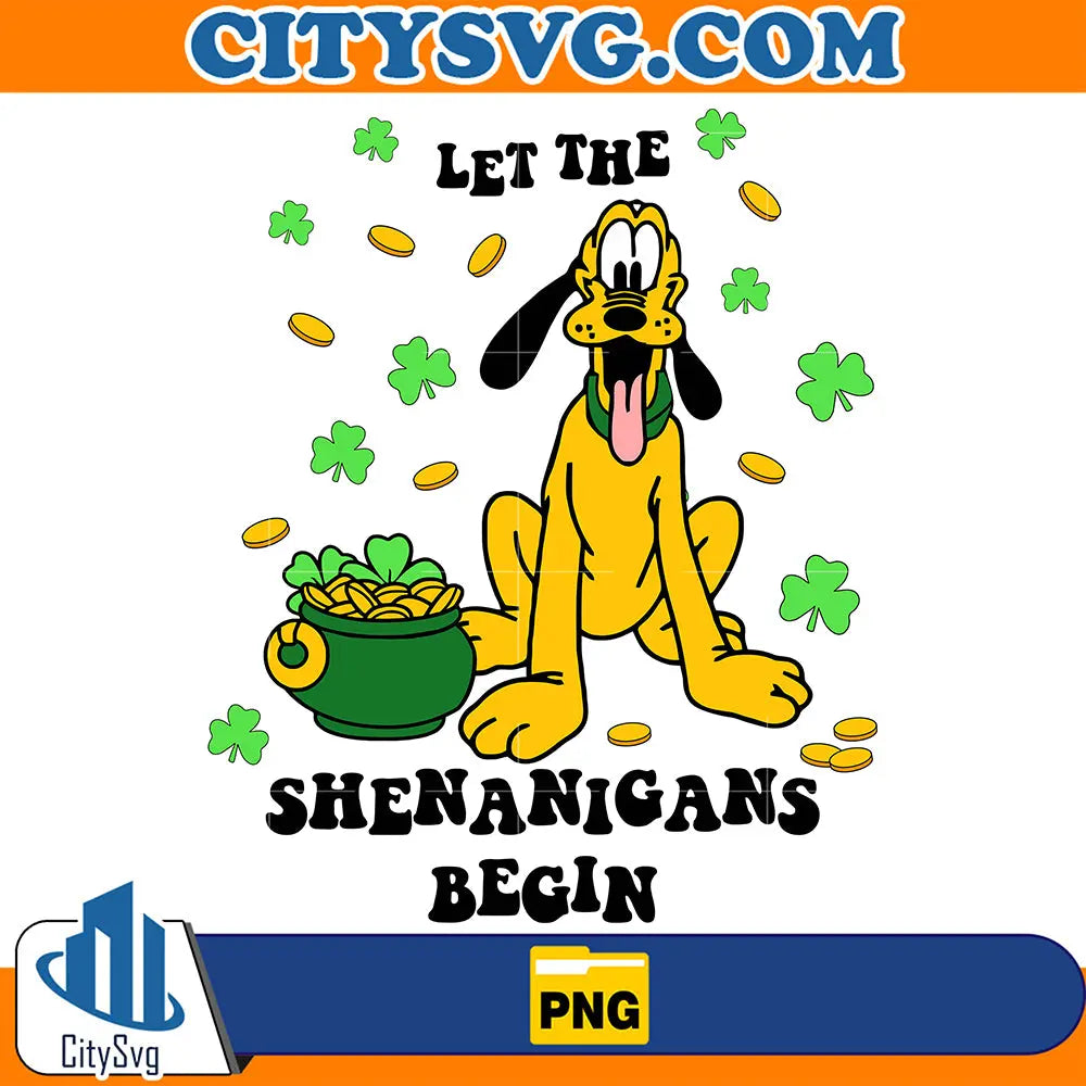 PlutoLetTheShenanigansBeginStPatricksDayPng