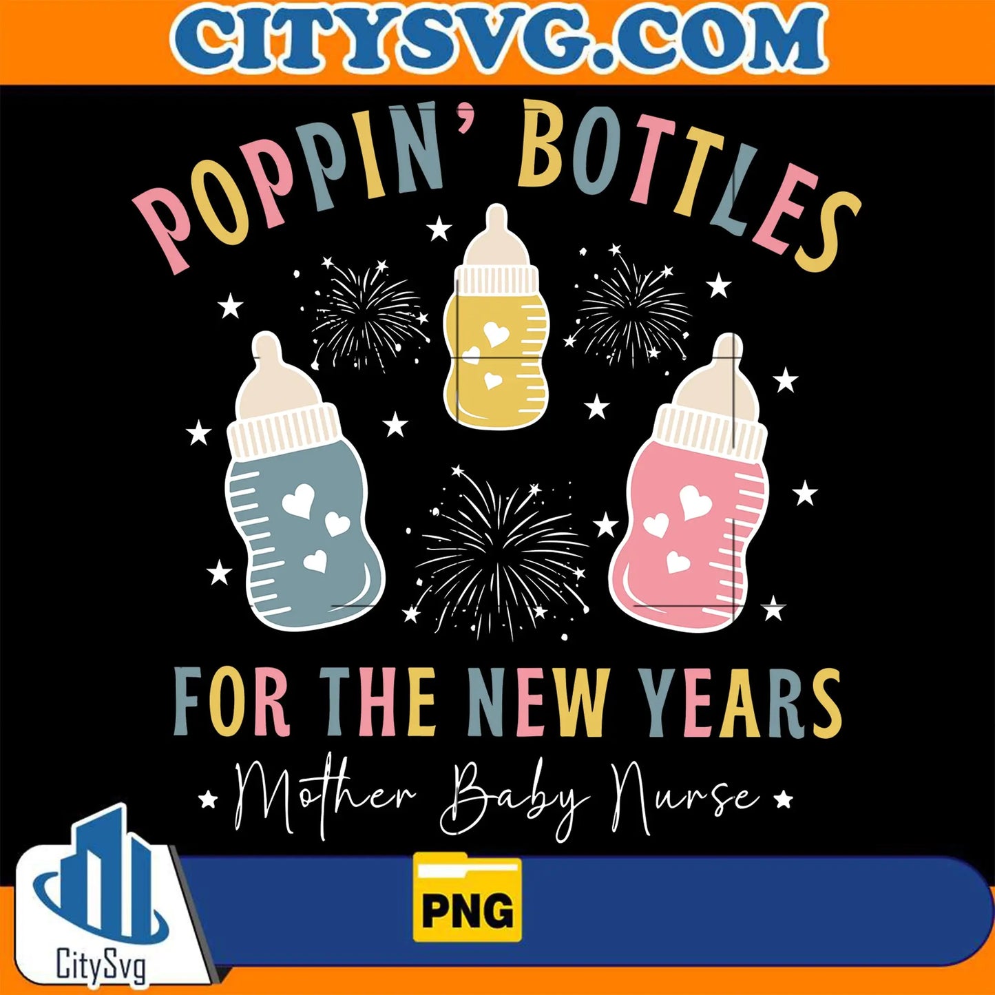 Poppin_BottlesForTheNewYearMotherBabyNursePng