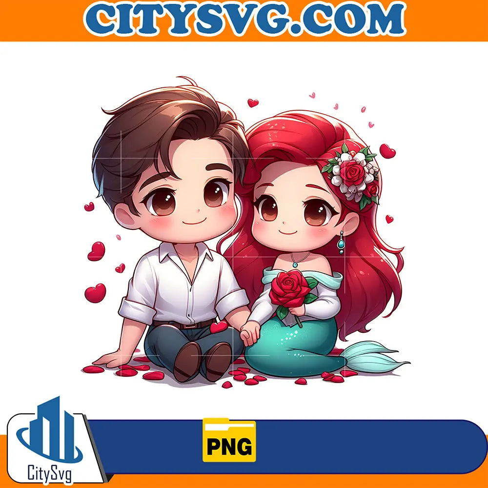 PrincessArielCoupleOldSchoolCholaPng