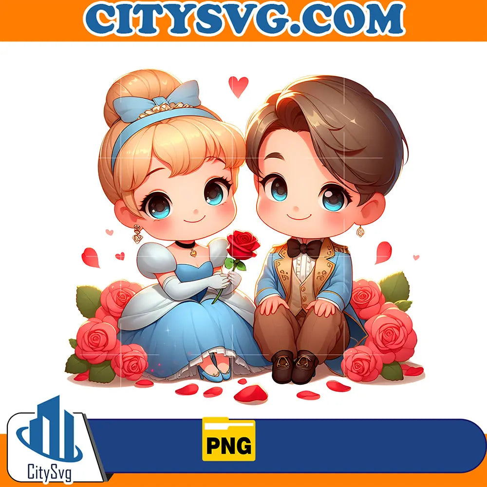 PrincessCinderellaCoupleOldSchoolCholaPng