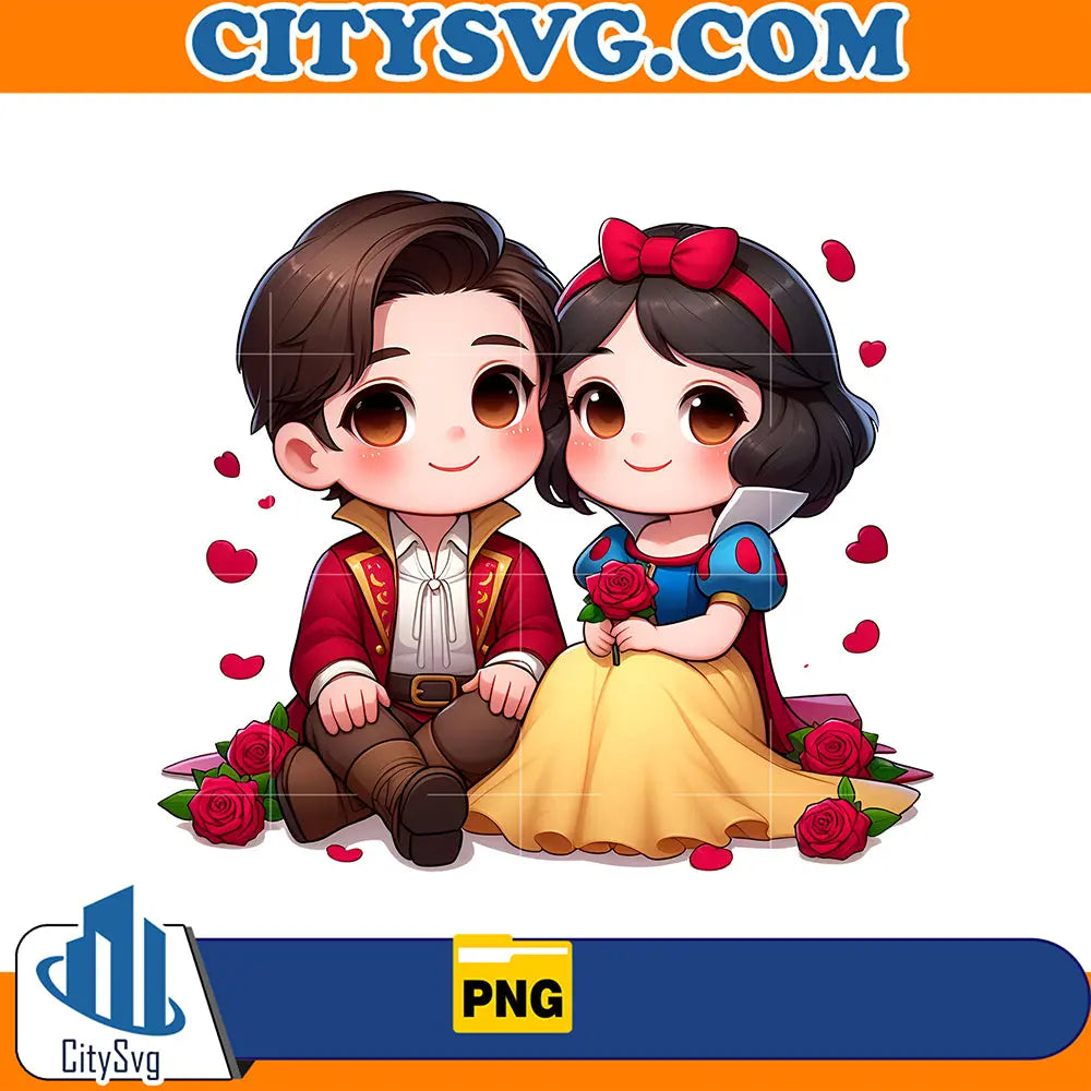 PrincessSnowWhiteCoupleOldSchoolCholaPng