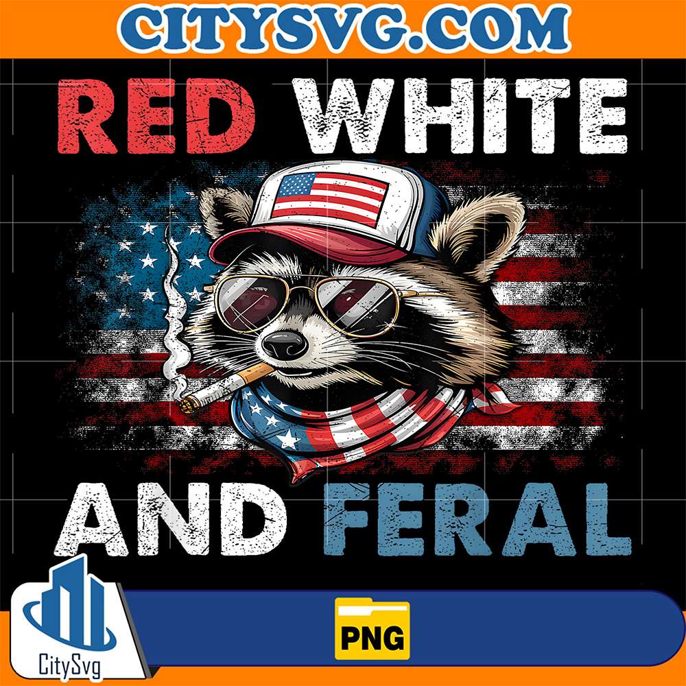 Raccoon-4th-Of-July-Patriotic-Flag-Red-White-And-Feral-Png