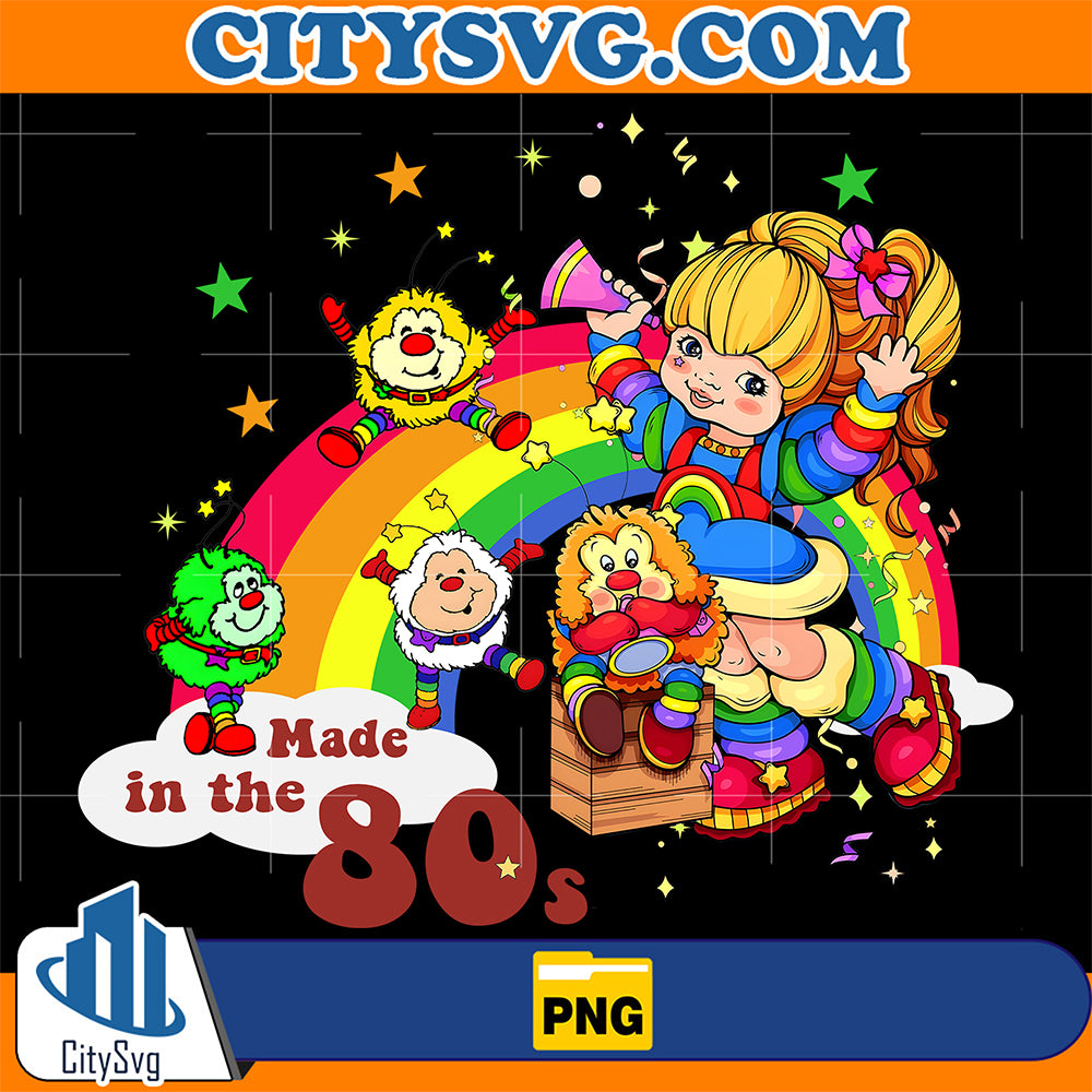 Raibow-Made-In-The-80s-Png