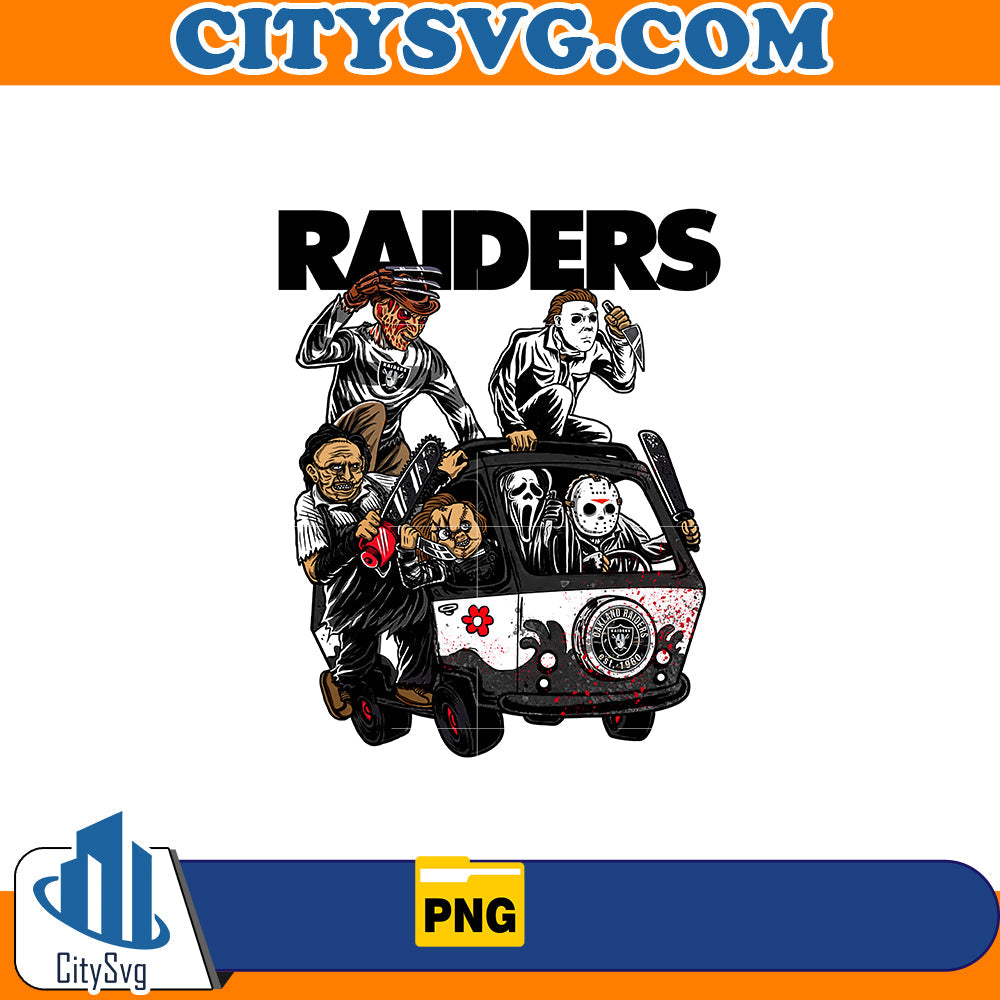 Raiders Oakland American Football Horror Killer Team Halloween Png CitySvg
