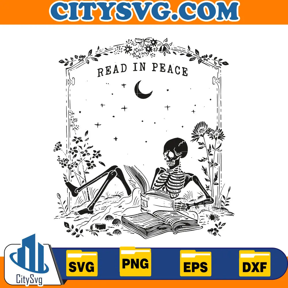 Read in Peace Svg CitySvg
