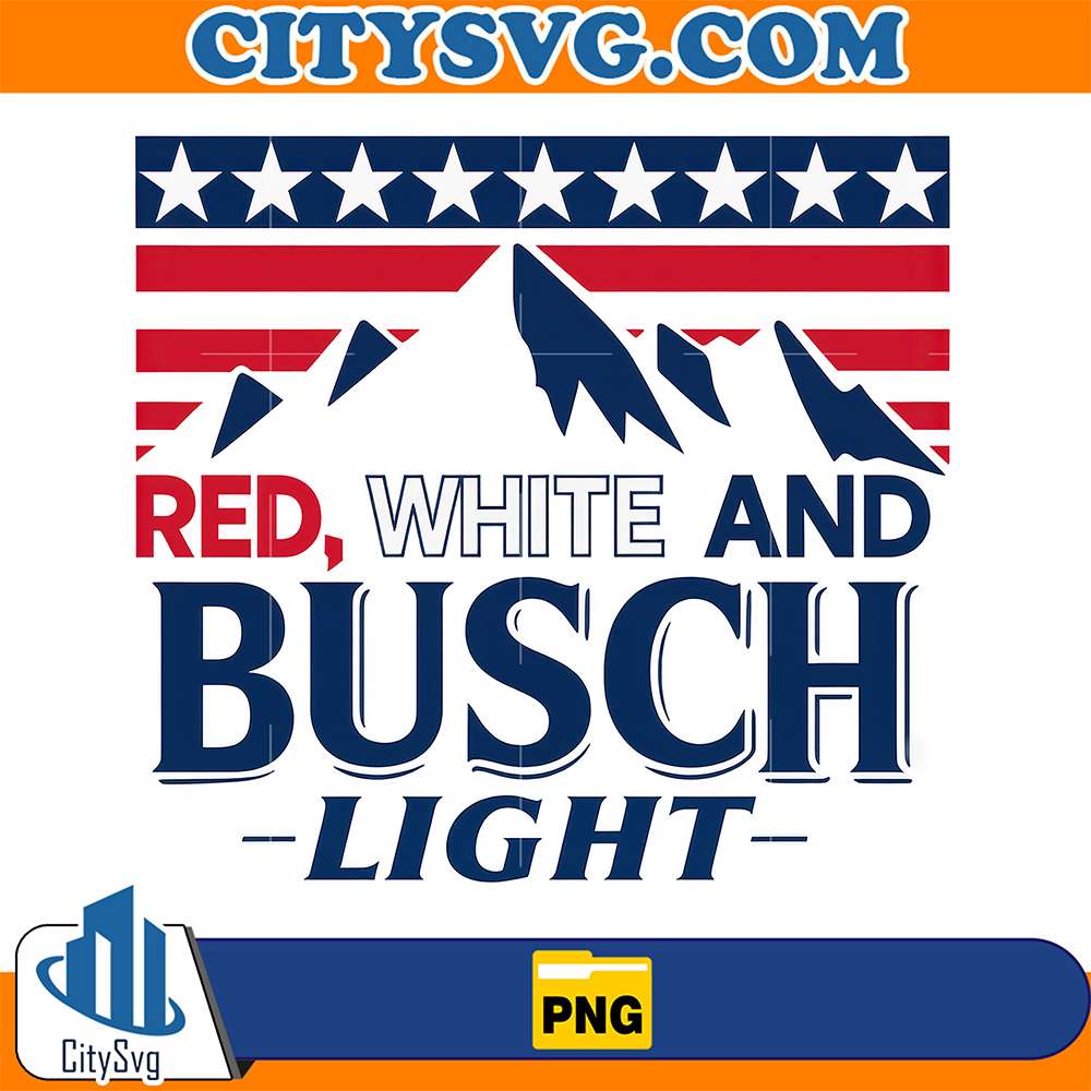 Red-White-And-Busch-Light-4th-Of-July-Png-2