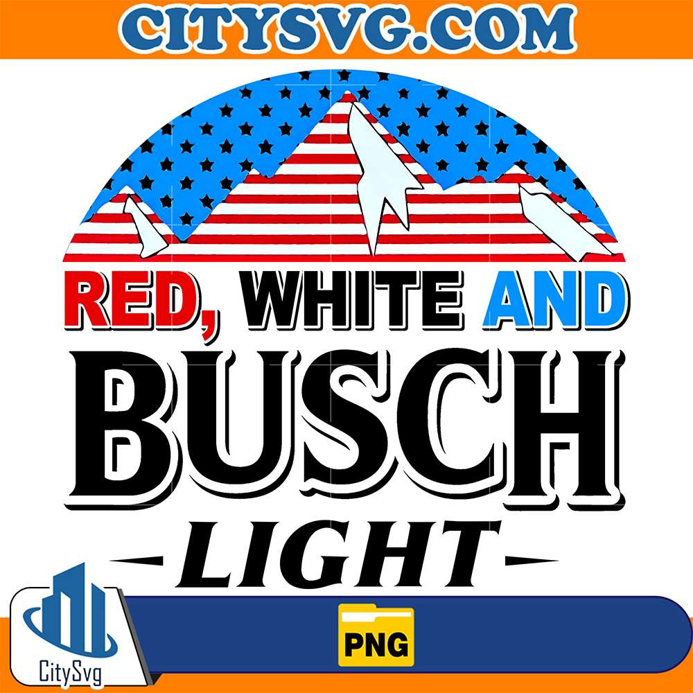 Red-White-And-Busch-Light-4th-Of-July-Png-6