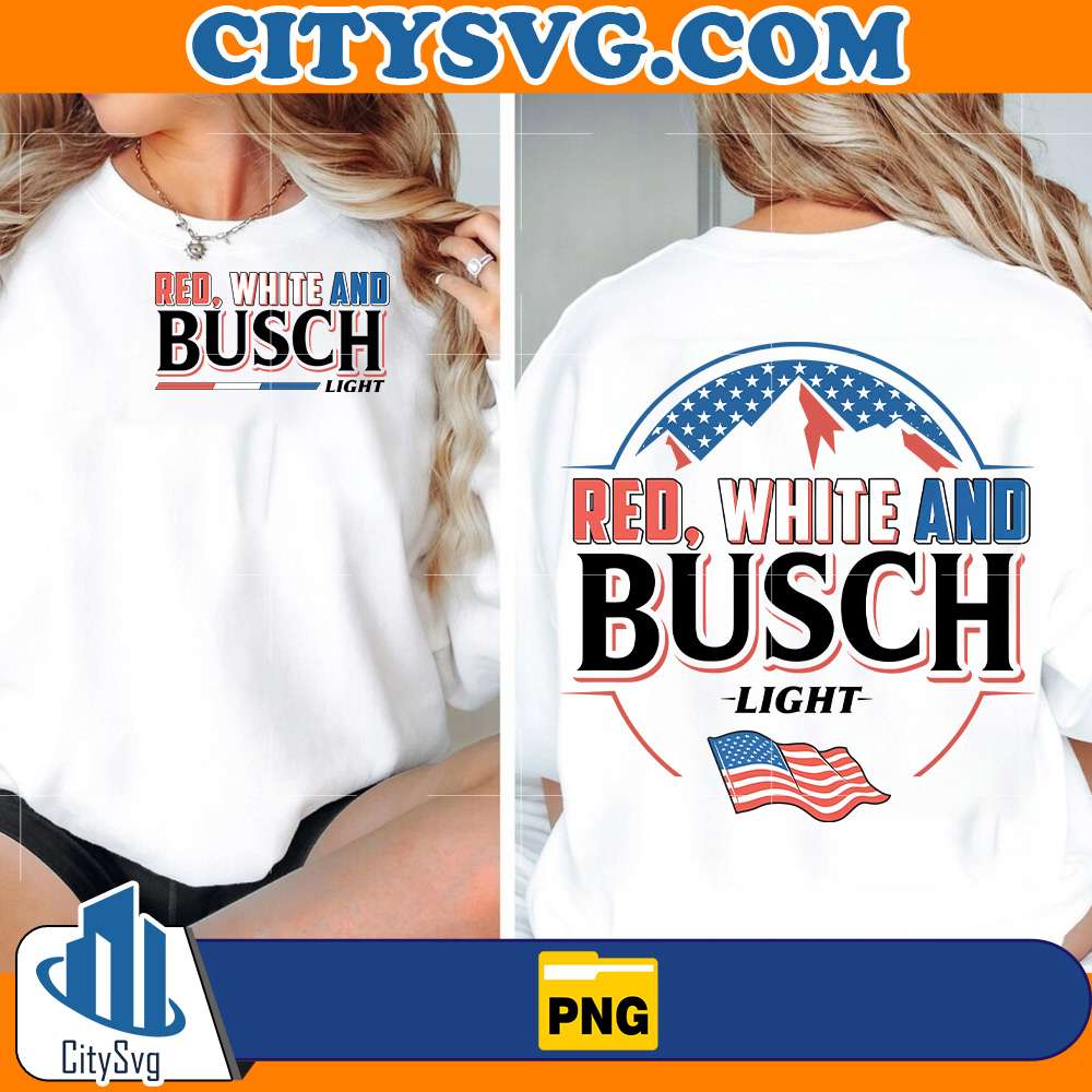 Red-White-And-Busch-Light-Beer-4th-Of-July-Png