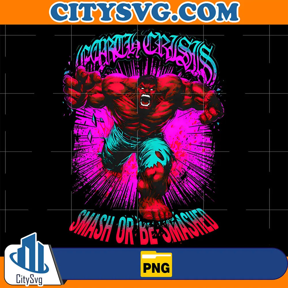 RedHulkEarthCrisisSmashOrBeSmashedPng