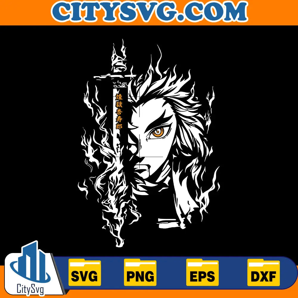 Rengoku Anime svg CitySvg