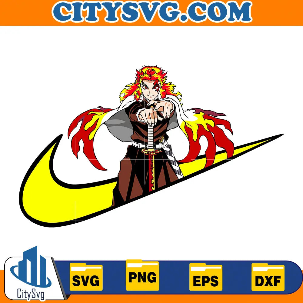 Rengoku Kyoujurou Ni ke Svg, Digital Download CitySvg