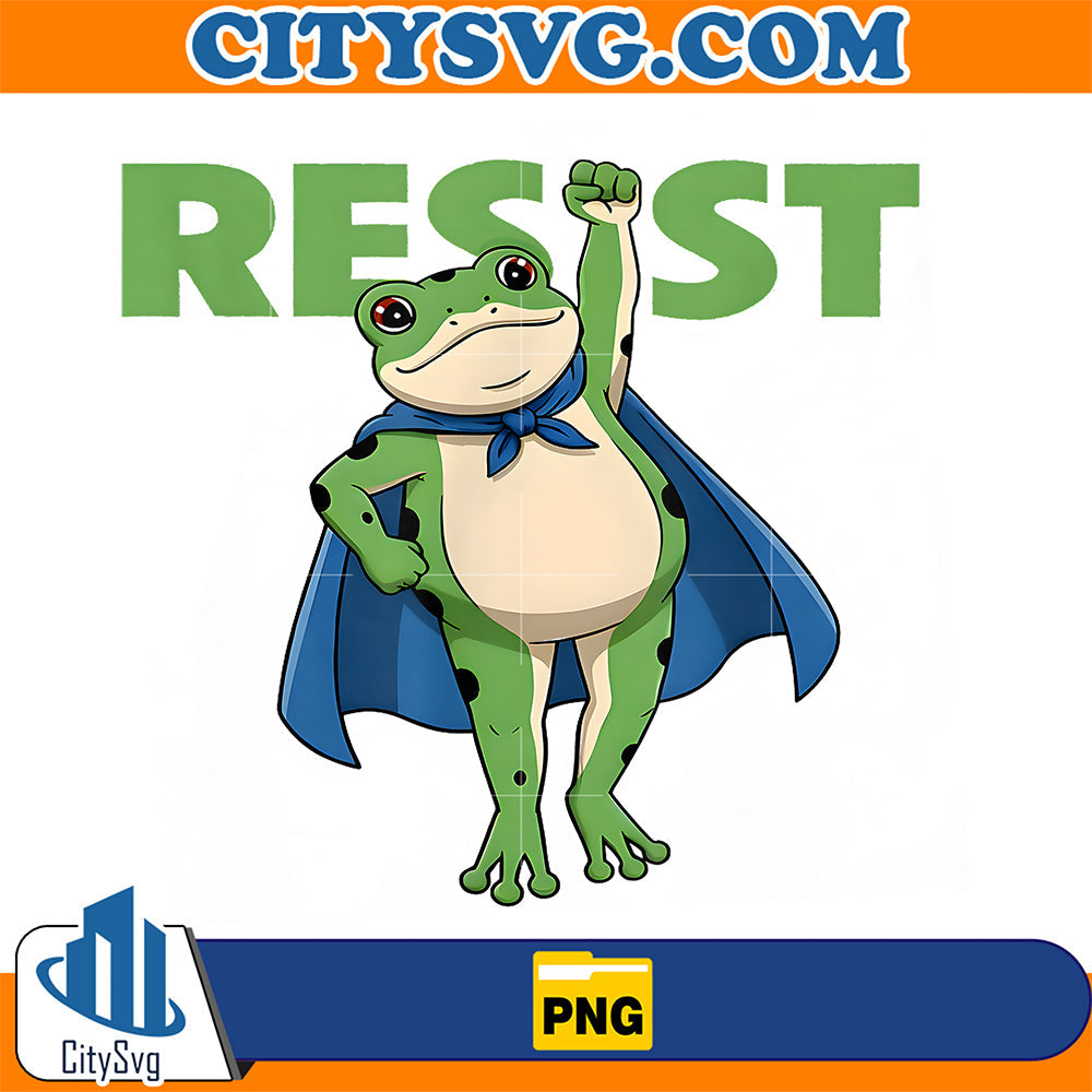 Resist-Portland-2025-Frog-Empower-Justice-Equality-Png