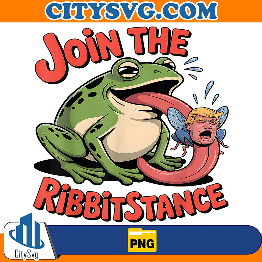 Resistance Frog Funny No Kings Protest Resist Ribbitstance Png CitySvg