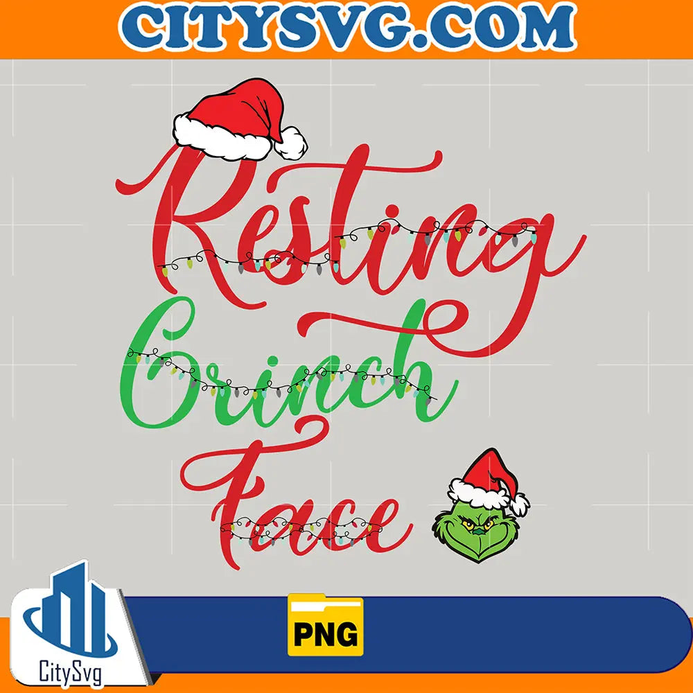 RestingGrinchFaceFunnyChristmasPng_2