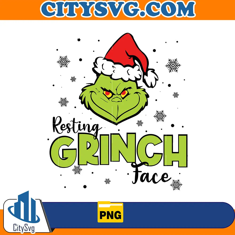 RestingGrinchFaceFunnyGrinchmasPng