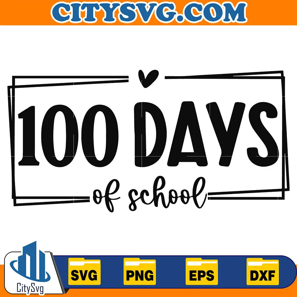 RetroHappy100DaysOfSchoolSvg