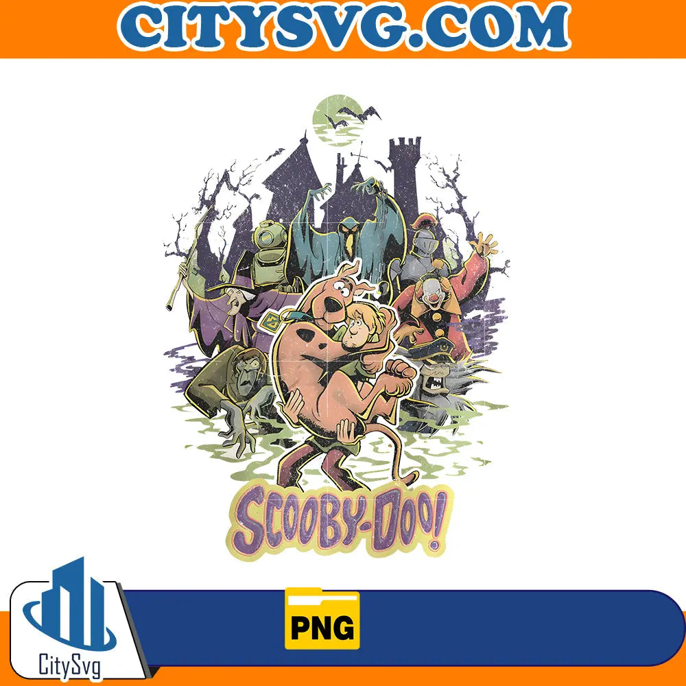 Retro Scooby-doo Halloween Png CitySvg