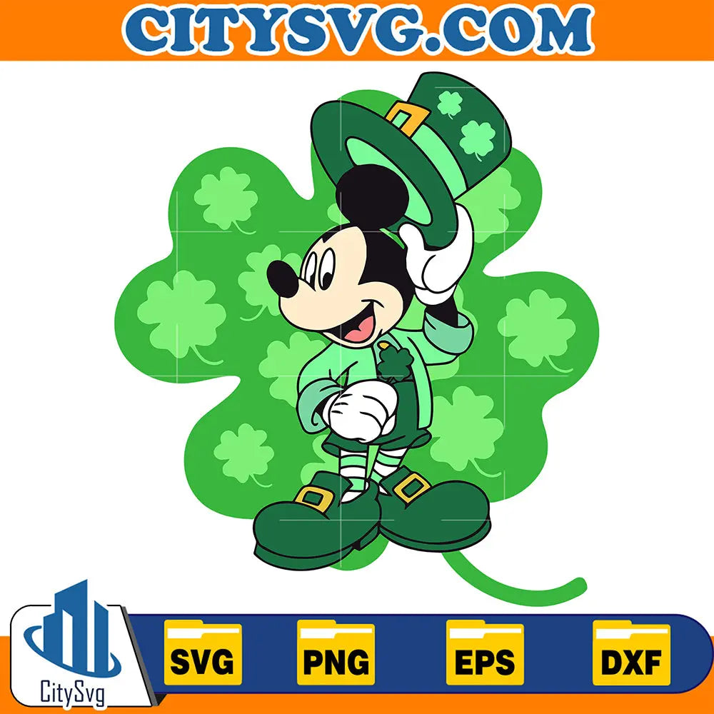 RetroStPatricksDayMickeySvg