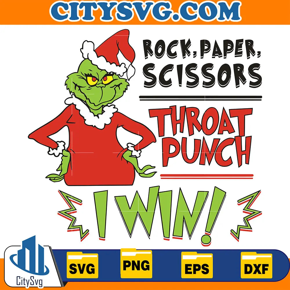 RockPaperScissorsThroatPunchIWinSvg