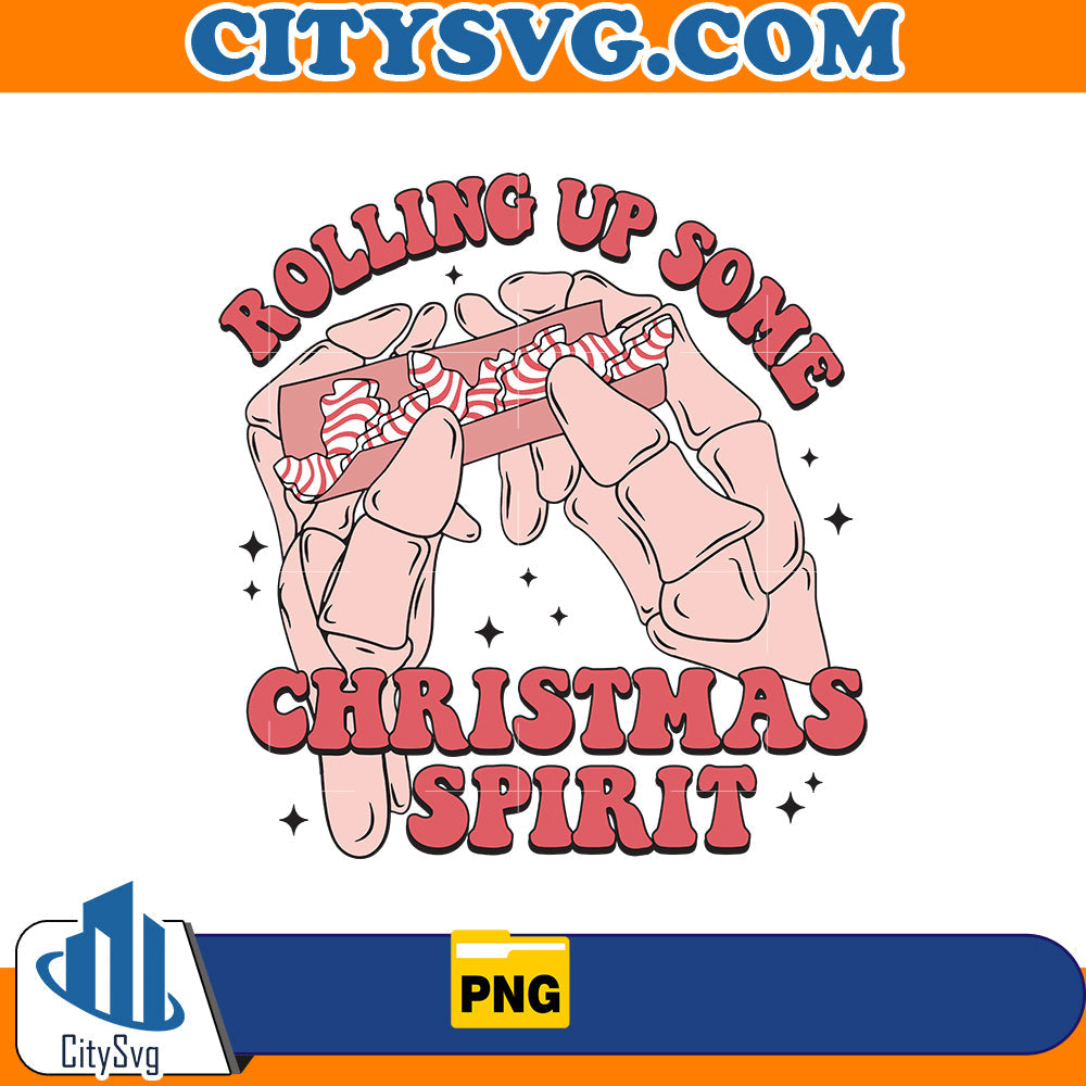 Rolling up some Christmas Spirit Png CitySvg
