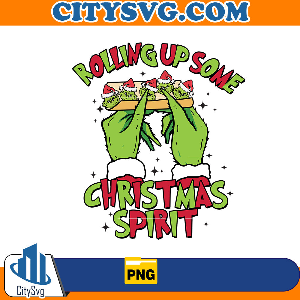 Rolling up some Christmas Spirit Png CitySvg