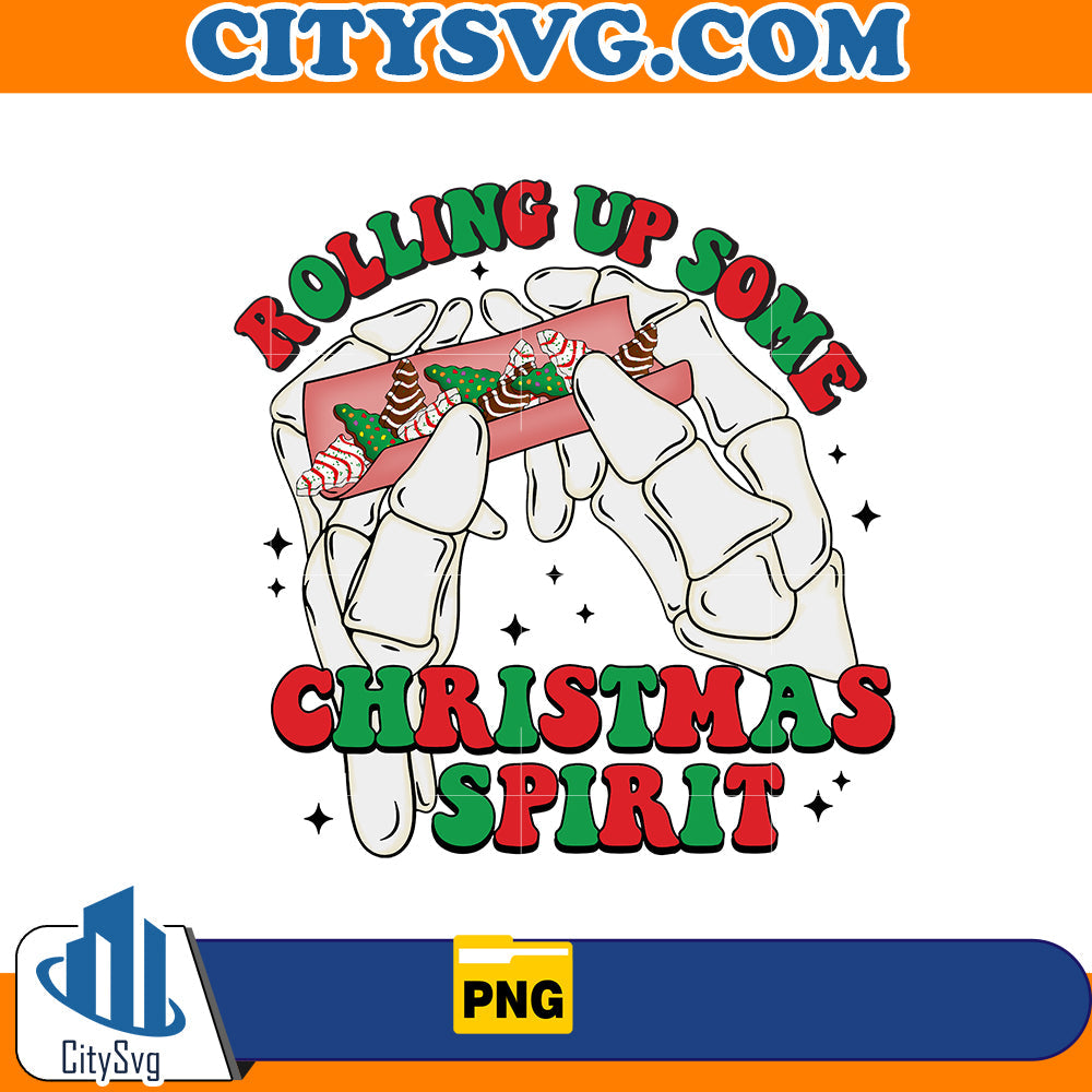 Rolling up some Christmas Spirit Png CitySvg