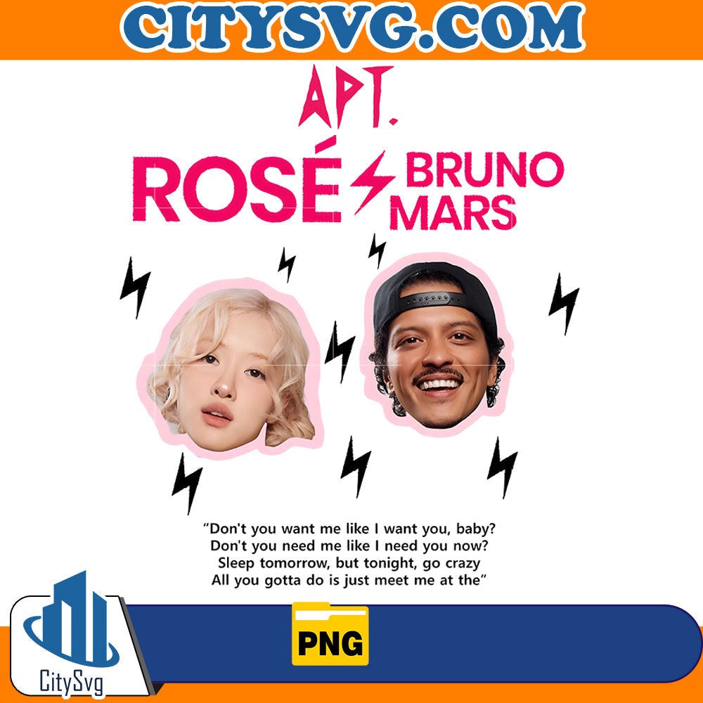 Rose Bruno Mars APT Png CitySvg