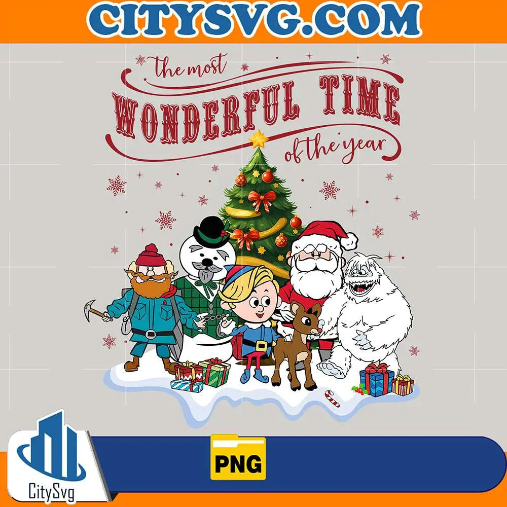 RudolphTheRed-NosedReindeerTheMostWonderfulTimeOfTheYearChristmasPng