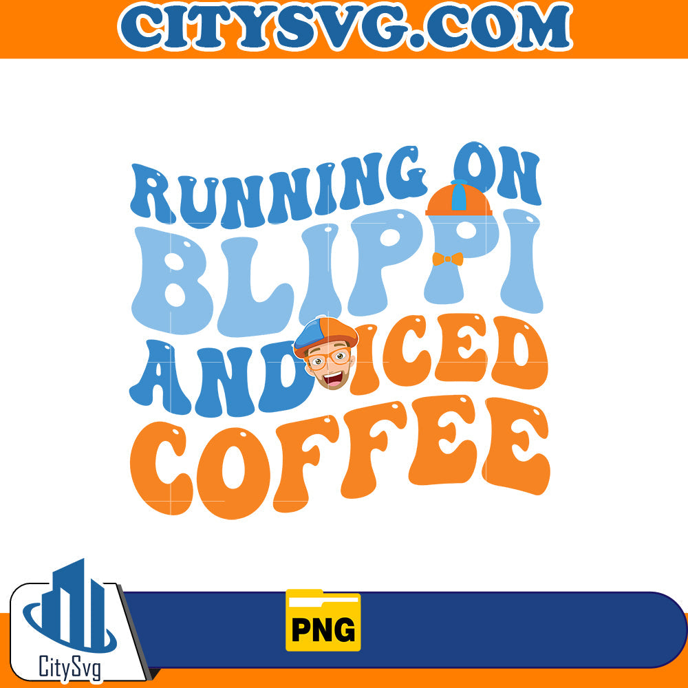 Running on blippi and iced coffee Png CitySvg