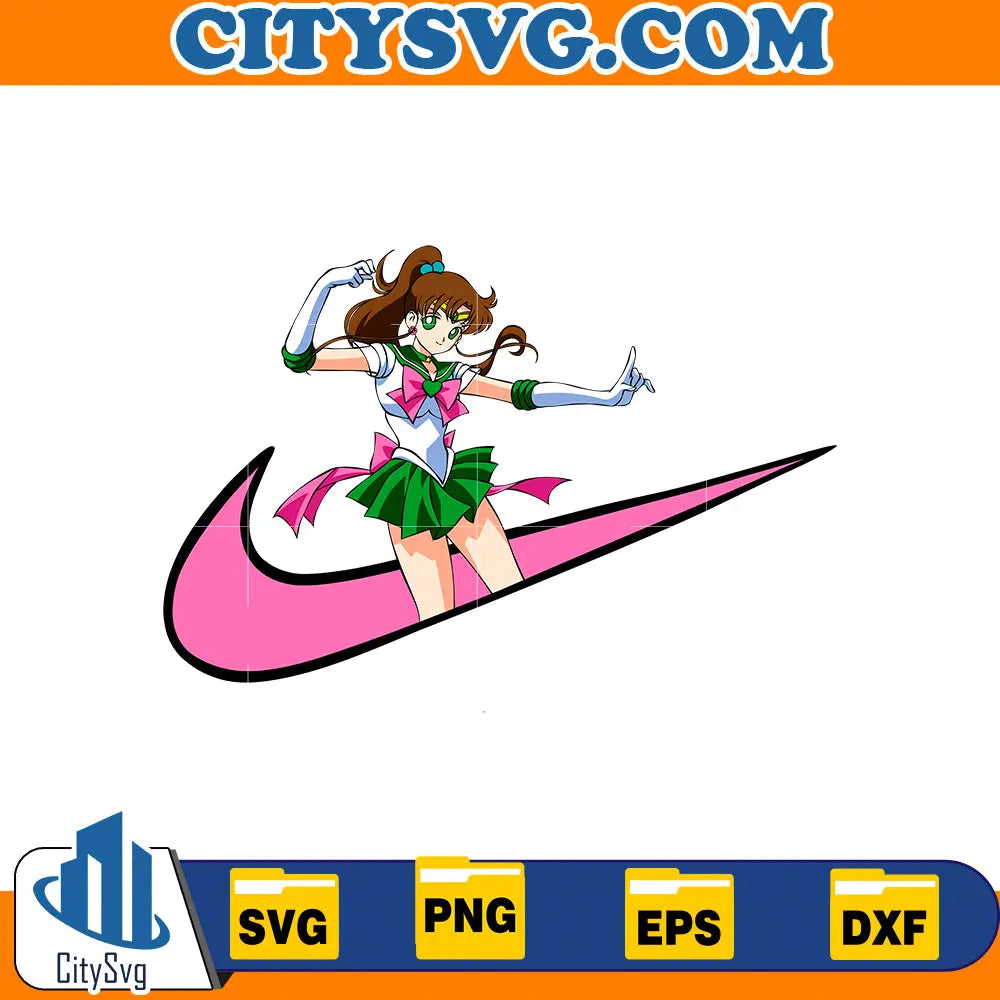 Sailor Jupiter Ni ke SVG CitySvg