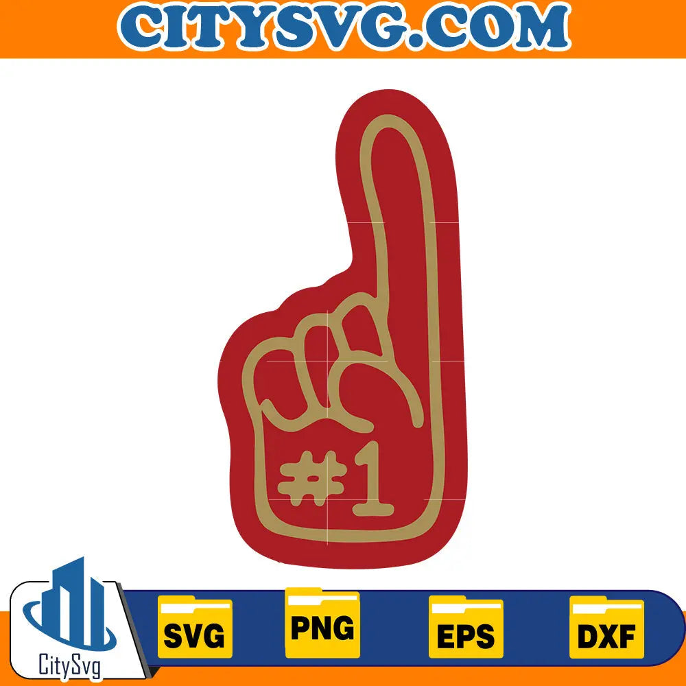 #1 San Francisco 49ers Svg CitySvg